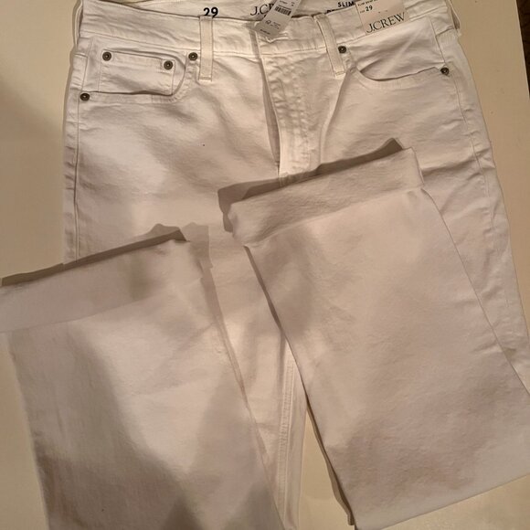 J.Crew Slim Demi Boot White Jeans – Size 29 (NWT, Retail $148) - Picture 6 of 16